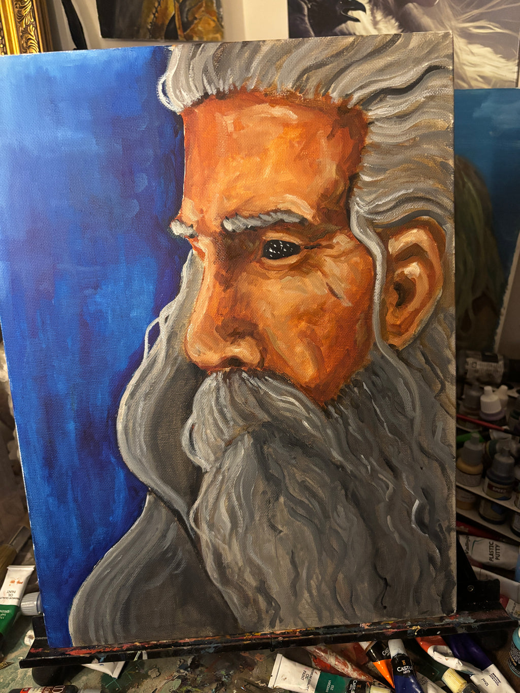 Odin, Oil Painting 30x40cm 1/1 [Framed]