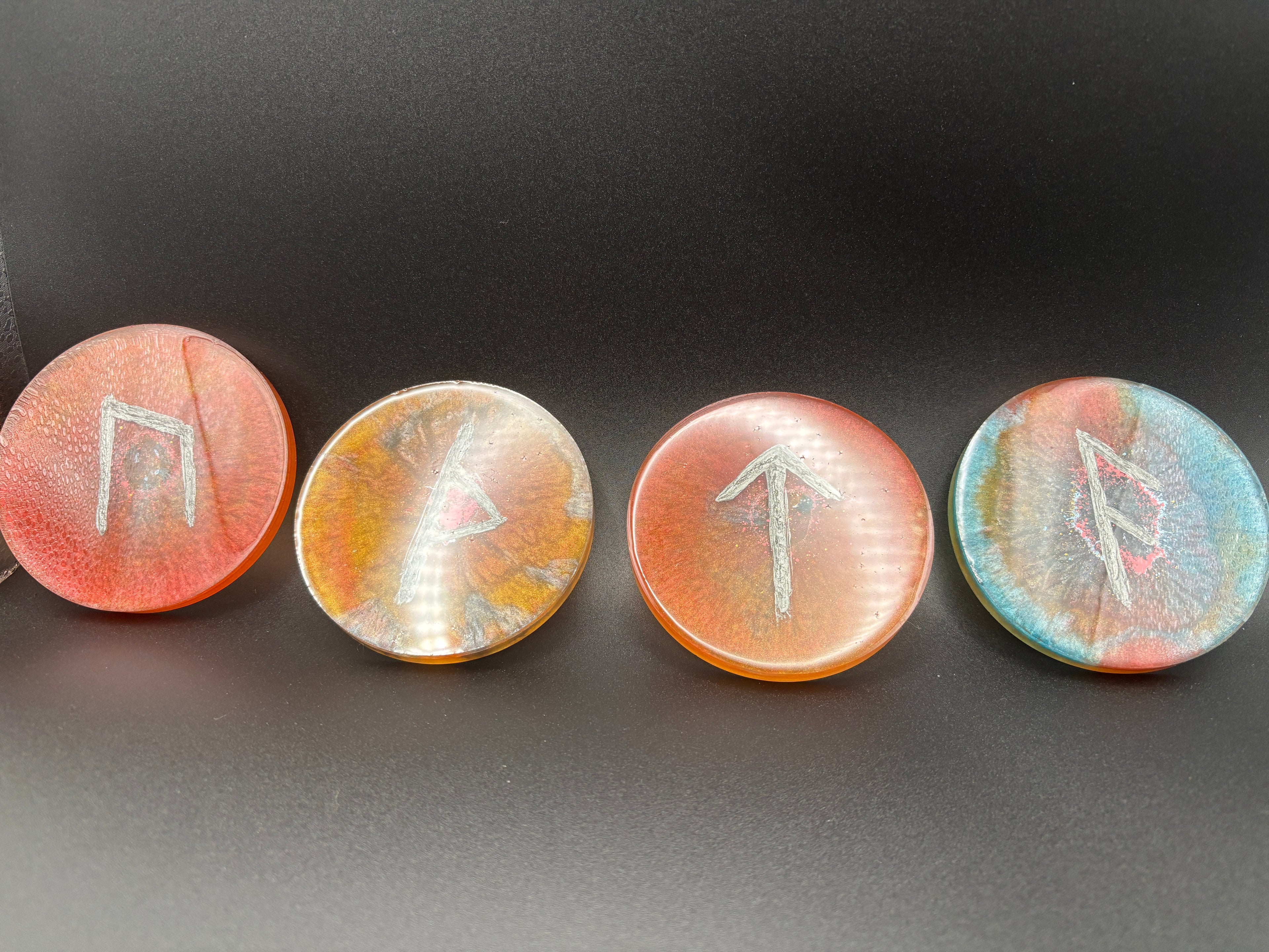 Resin Elder Futhark Coasters