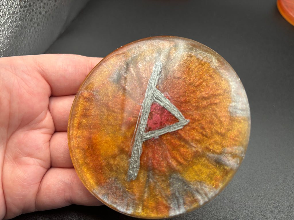 Resin Elder Futhark Coasters